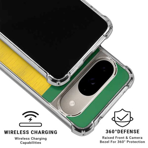 Brazil Soccer Flag Google Pixel 10 Clear Case